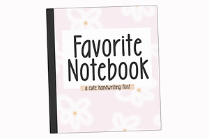 Favorite Notebook Handwriting Font