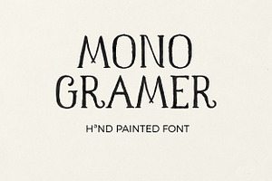 Monogramer. Hand-Drawn Serif Font