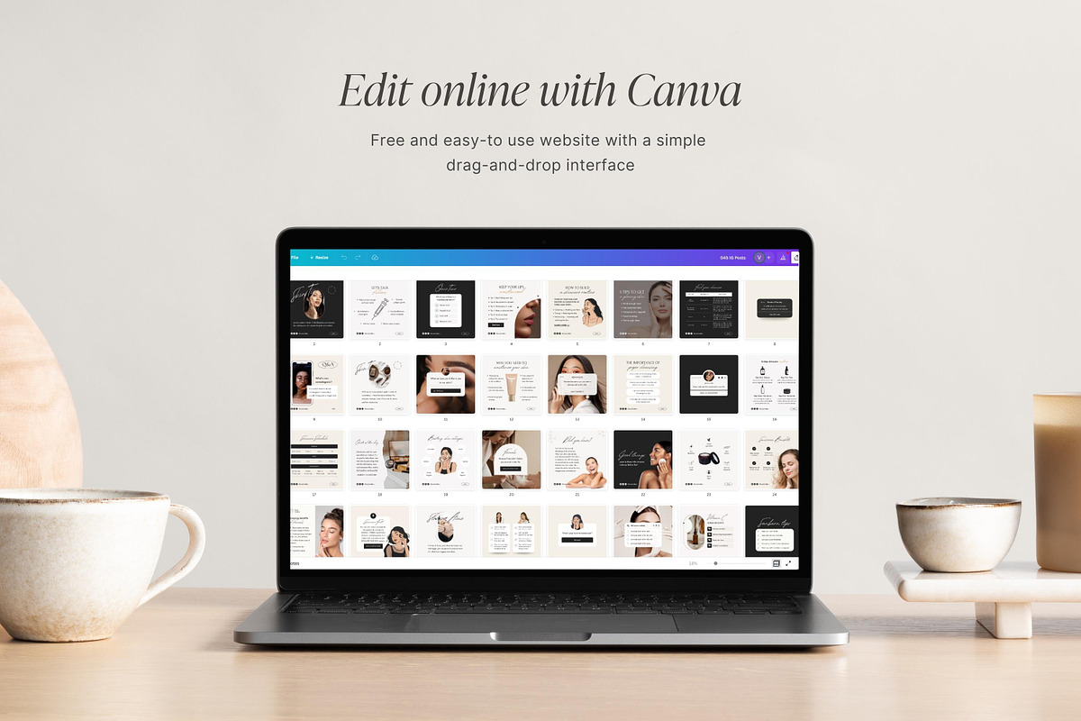 Canva Skincare templates, a Social Media Template by LiliesandBerries (Photo 18 of 19)