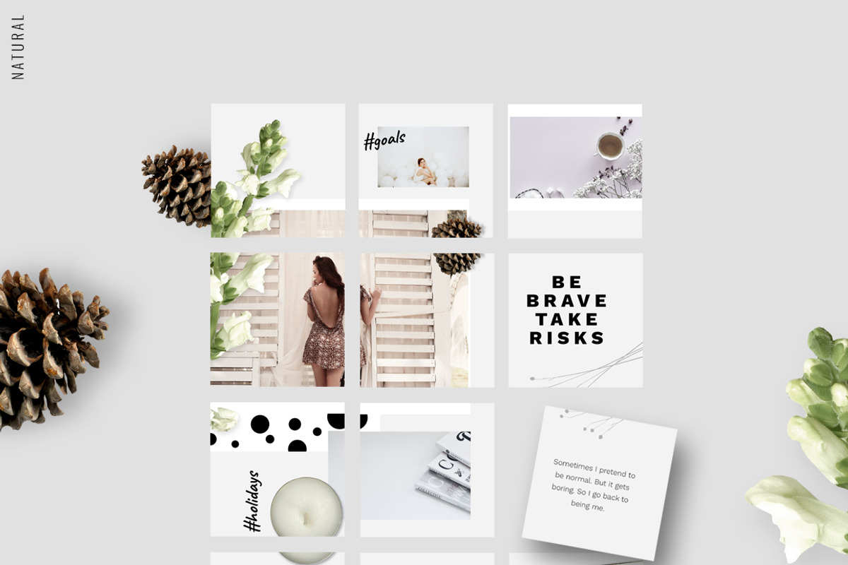 81% OFF| BUNDLE v.2-Instagram Puzzle, a Social Media Template by CreativeFolks (Photo 13 of 18)