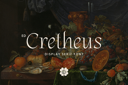 ED Cretheus Display Serif, a Serif Font by Emyself Design