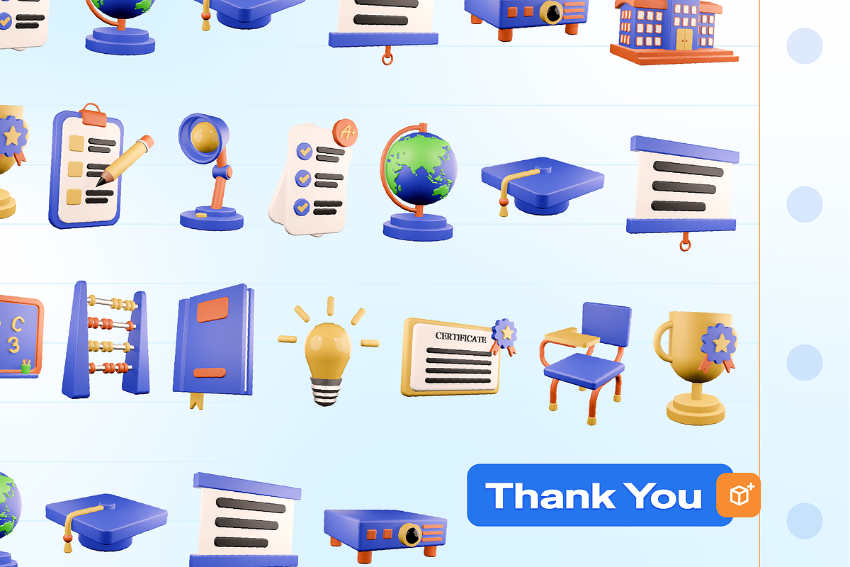 School and Education 3D Icon, an Object 3D Model by Burntilldead (Photo 7 of 7)