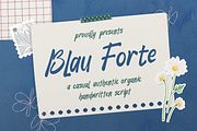 Blau Forte | Casual Handwritten, a Handwritten Font by gracetype_studio (Thumbnail 1 of 12)