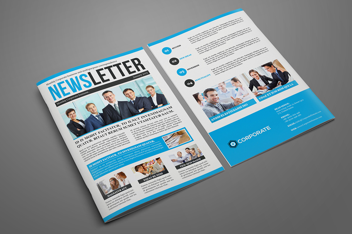 Multipurpose Newsletter Template 02, a Brochure Template by Layout Design