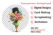 Whimsical Summer Girl Clipart, an Illustration by Dream Creation (Thumbnail 7 of 7)