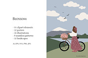 Blossom | Women in nature scenes, a Seasonal Illustration by LyubovZaytseva (Thumbnail 2 of 19)