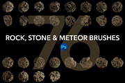 Rock,Stone and Meteor Brushes for PS, a Brush Add-On by Creative Graphics (Thumbnail 2 of 5)