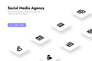 Social Media Agency Icons, a Duotone Icon by HacaStudio (Thumbnail 1 of 3)