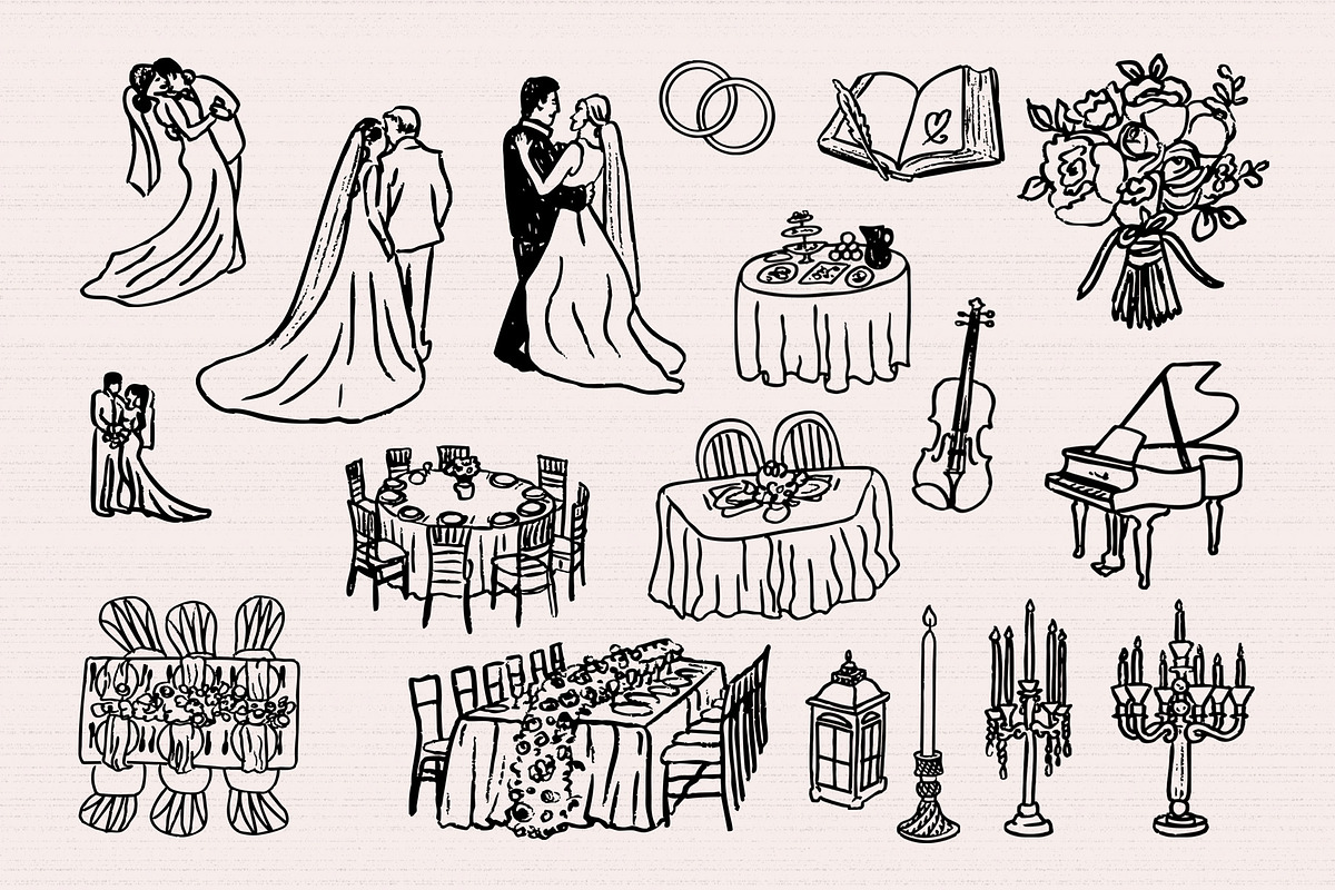 Whimsy Party hand-drawn vector, an Object Graphic by SunnyAfternoons (Photo 4 of 26)