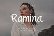 Ramina, a Serif Font by Kenrichi (Thumbnail 1 of 9)