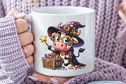 Funny Cow Halloween PNG Clipart, an Illustration by CraftArtStudio (Thumbnail 5 of 6)