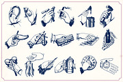 Vintage Hand Illustrations, a Person Illustration by Mr Vintage (Thumbnail 8 of 8)
