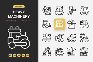 Heavy Machinery Icons