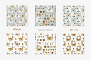 Scandinavian Folk Art Collection, a Pattern Graphic by AllNikArt (Thumbnail 2 of 4)