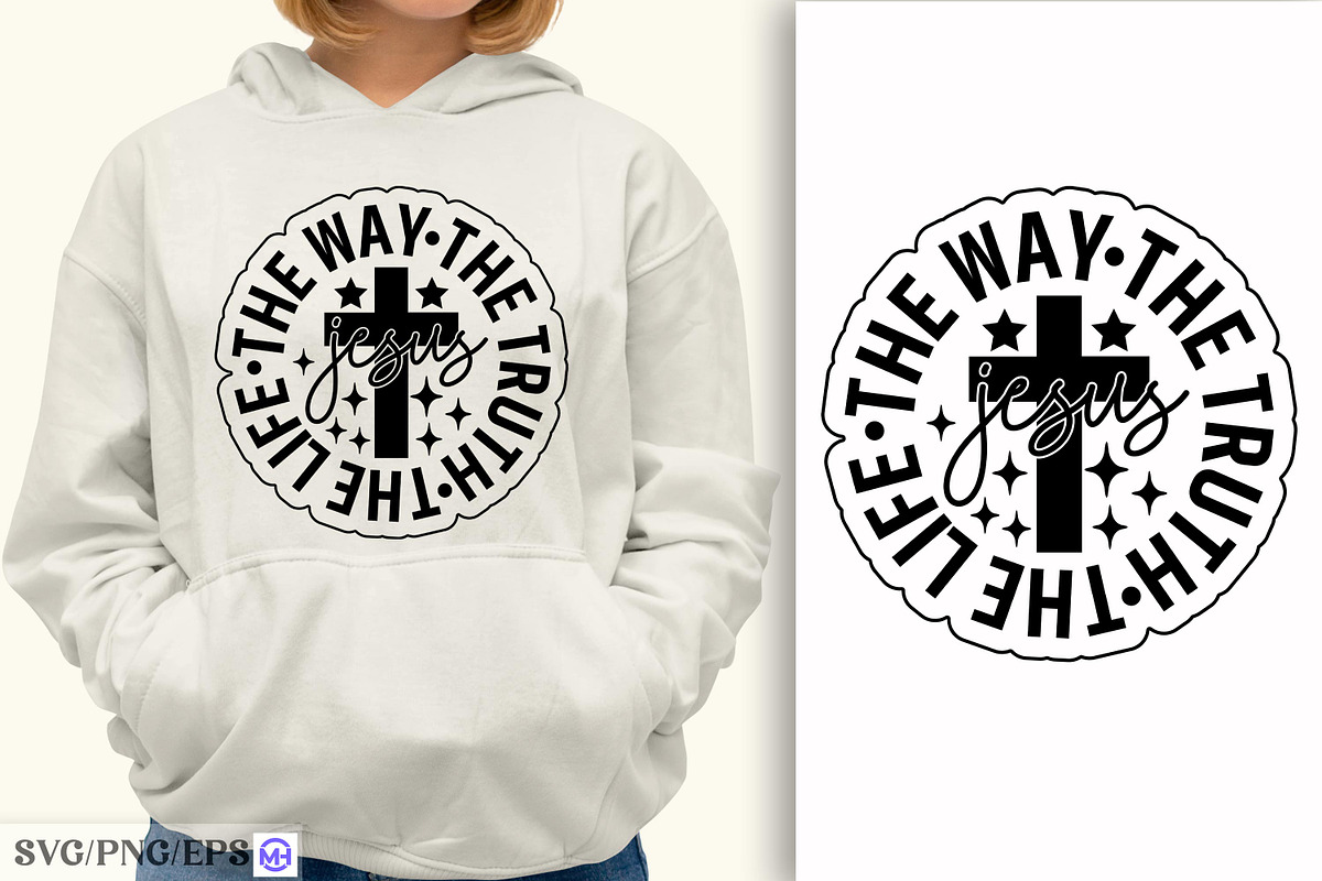 Christian Jesus Minimal SVG PNG, a Graphic by mh_arif (Photo 1 of 5)