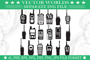 Walkie Talkie Svg, Talkie Svg, an Object Graphic by VectorWorlds (Thumbnail 3 of 3)
