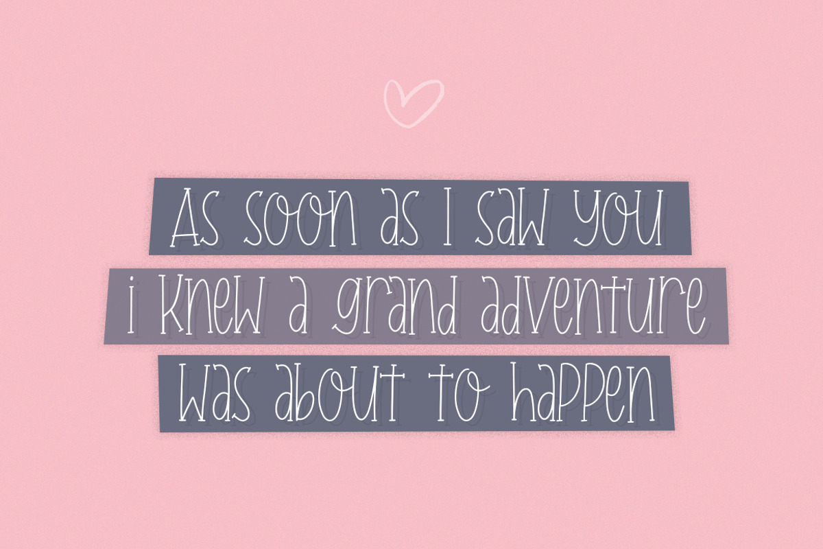 Julia & Sarah Font, a Serif Font by Salt & Pepper Designs (Photo 3 of 8)