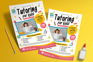 Tutoring Kids Flyer, a Flyer Template by Aarley Kaiven