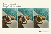 5 Poolside Cosmetic Bottle Mockups, a Packaging Mockup by Frills Images (Thumbnail 4 of 7)