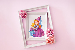 Blond Princess Fairytale Clipart