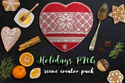 Holidays PNG scene creator pack, an Object Graphic by OctopusRider (Thumbnail 1 of 6)