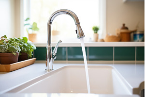 water saving faucet with slow drip, an Abstract Photo by Sergey Kotenev