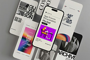 Phone Screen Presentation Mockup, a Device Mockup by zippypixelstudio (Thumbnail 5 of 7)