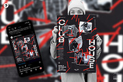 Club House Party Flyer, Poster PSD, a Flyer Template by pixelsao (Thumbnail 1 of 2)