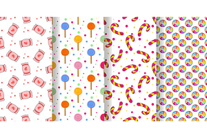 Delicious sweets and candies, a Food Illustration by Tati_Kli