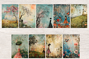 SPRING POETIC LANDSCAPE JUNK JOURNAL, a Seasonal Illustration by Daring Digies (Thumbnail 3 of 7)