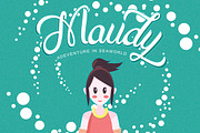 Maudy Script + Bonus, a Script Font by ianmikraz (Thumbnail 4 of 5)