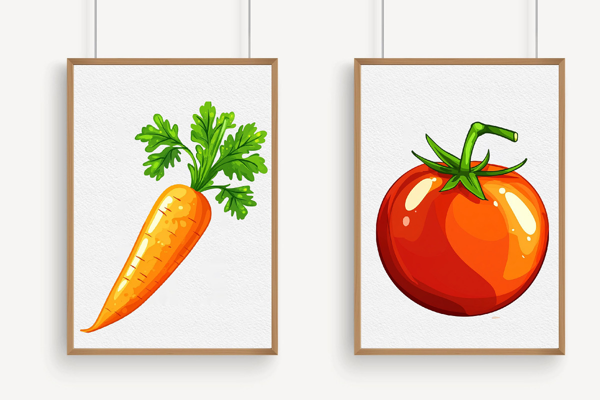 Yellow and Orange Fruit And Vegetabl, a Graphic by Libby Wishes (Photo 7 of 7)