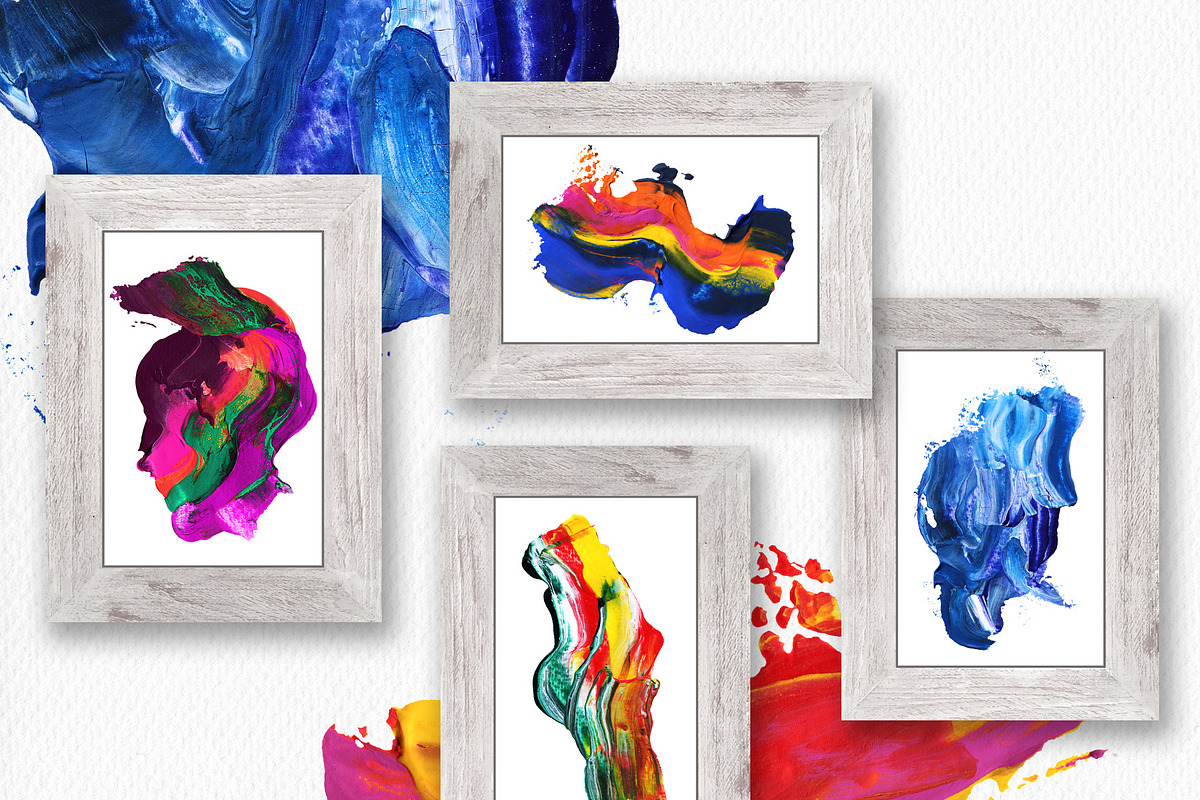 Acrylic Brush Strokes Textures, a Texture Graphic by Marmoris.Arts (Photo 11 of 12)