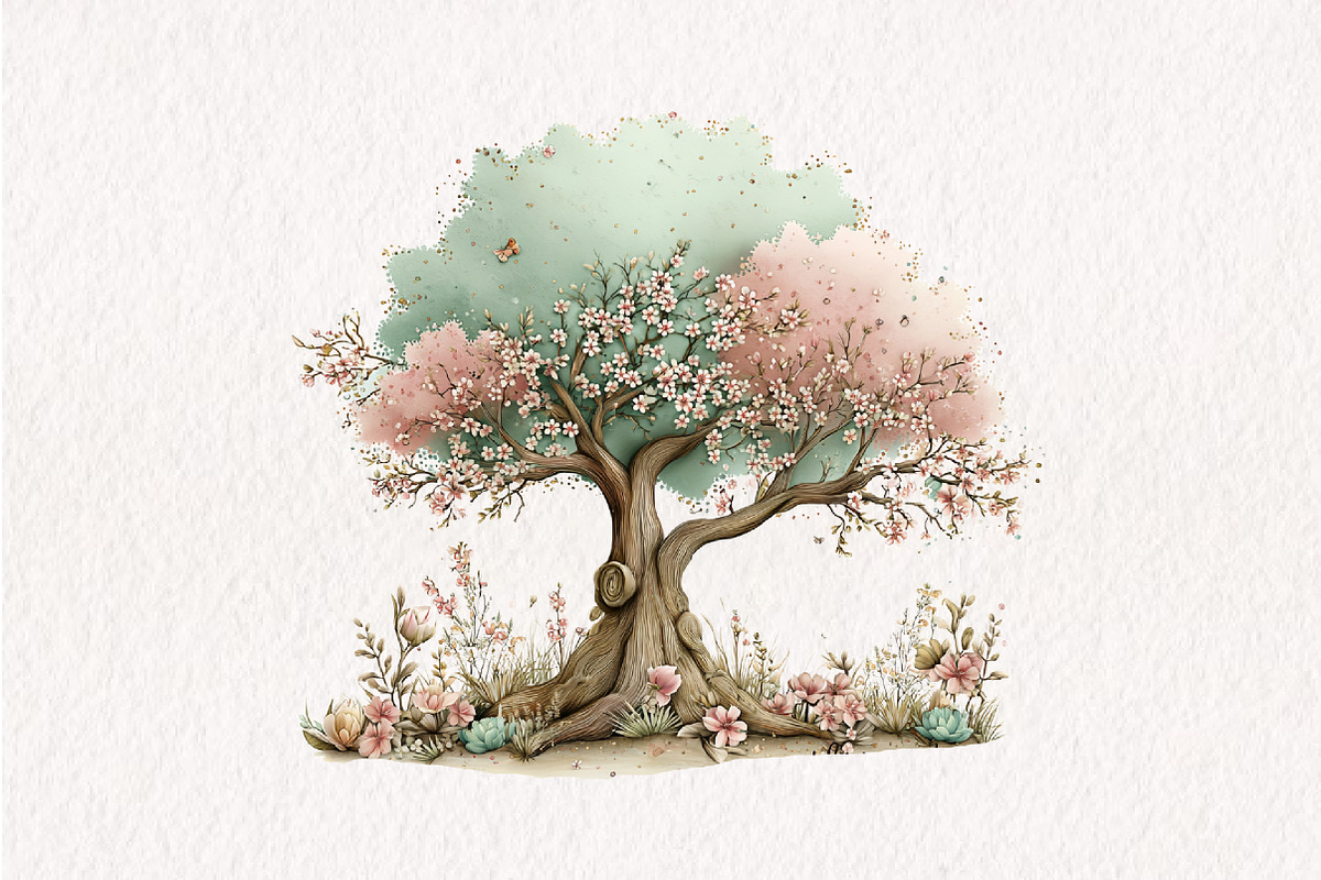 Tree Happy Spring Sublimation, an Illustration by CreationArt (Photo 9 of 10)