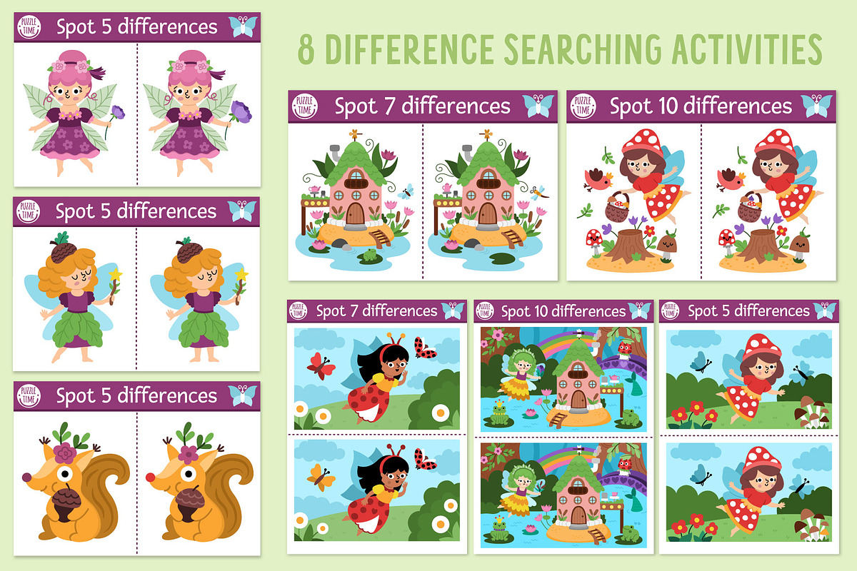 Woodland Fairy games for kids, an Education Illustration by Lexi Claus (Photo 9 of 14)