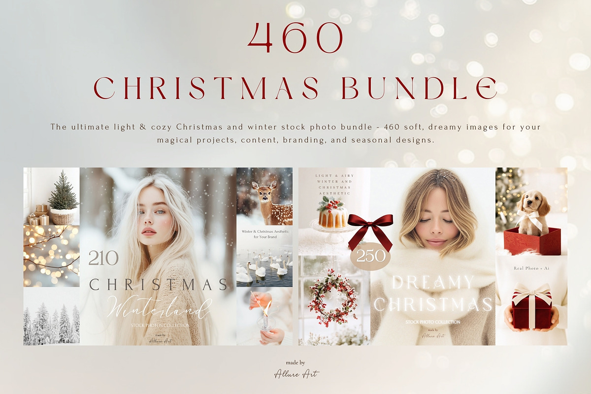 460 Christmas Stock Photos Bundle, a Holiday Photo by Allure Art (Photo 2 of 8)