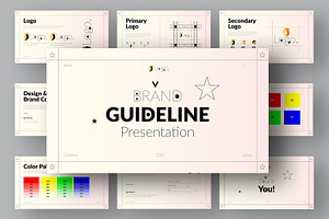 Brand Guideline Presentation Layout, a Presentation Template by ContestDesign