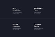 3D Character Pose Library, a Templates & Theme by Framley (Thumbnail 2 of 4)