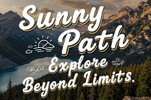 SunnyPath - Wander Freely Typeface