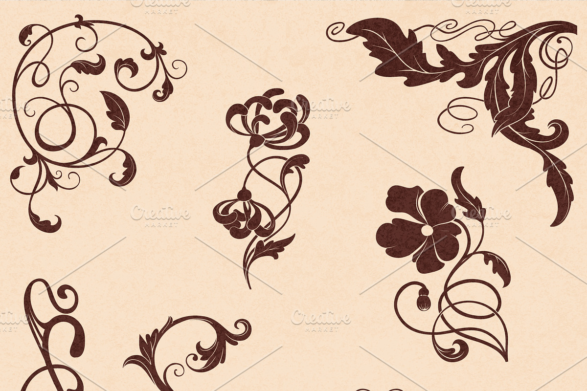 Art Nouveau Collection, a Decorative Illustration by TatianaCociorva (Photo 2 of 5)
