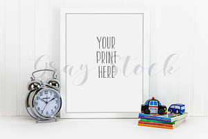 Children's White Frame Mock Up
