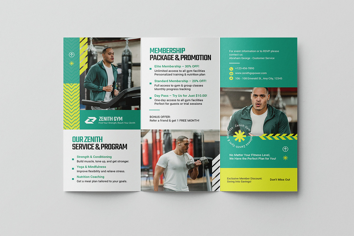 Zenith - Trifold Brochure, a Brochure Template by StreaksideStd (Photo 3 of 3)