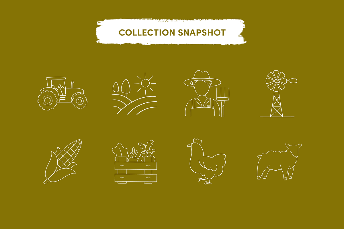 Farming & Agriculture Icons, an Outline Icon by Caroline Mackay (Photo 2 of 10)
