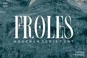 FROLES Modern Serif Font, a Serif Font by Alfinart (Thumbnail 1 of 9)