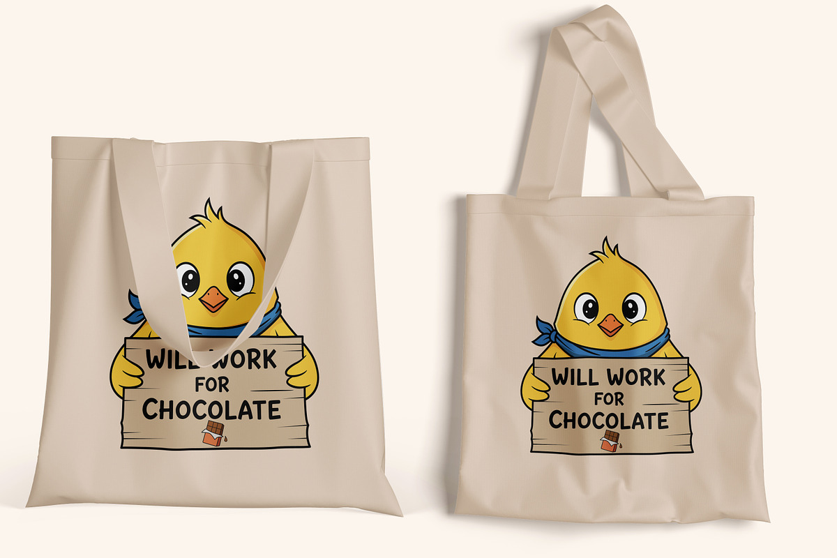 Funny Easter Chocolate Lover Chick, a Seasonal Illustration by Ghagra (Photo 5 of 7)