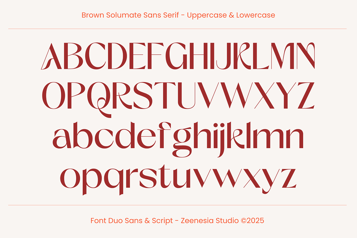 Brown Soulmate – A Charming Font Duo, a Sans Serif Font by zeenesia (Photo 24 of 26)