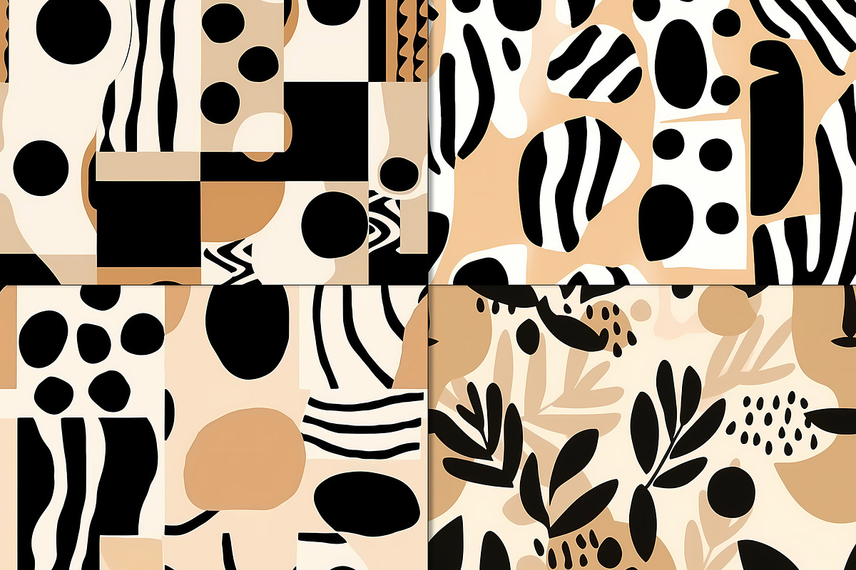 20 Seamless Matisse-style Patterns, a Pattern Graphic by Nordic Design (Photo 8 of 9)