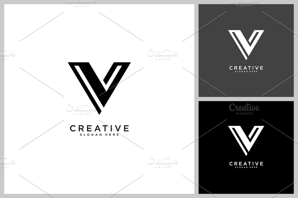 V letter vector design template, a Branding & Logo Template by quadrazo