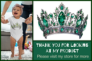Watercolor Birthstone Crown Clipart, an Illustration by NadiaTheronArt (Thumbnail 5 of 5)