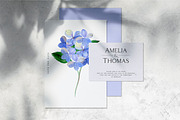 Watercolor Hydrangea Garden Set, an Illustration by Olga Koelsch (Thumbnail 6 of 13)